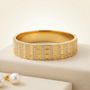 Luxe Anti-Tarnish Crystal-Studded Gold-Tone Bangle