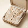 Celestial Pearl Charm 3-Layered Gold-Tone Necklace
