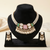 Pastel Pearl Statement Necklace & Drop Earrings Set – Handcrafted Multi-Stone Elegance