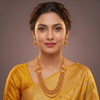 Royal Multilayered Long Rani Haar with Matching Drop Earrings